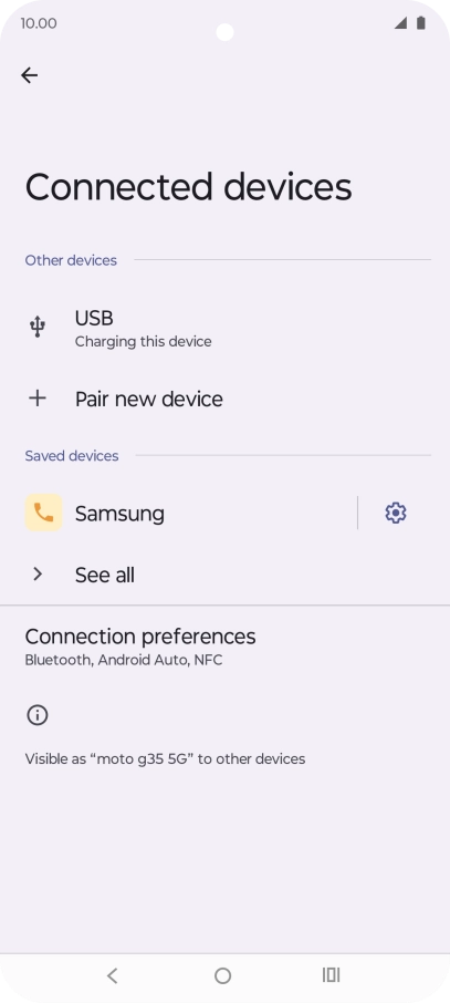 Press the Home key to return to the home screen.