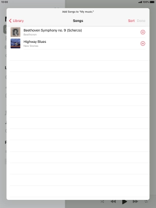 Go to the required category and press the required audio file.