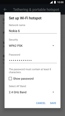 Press the field below 