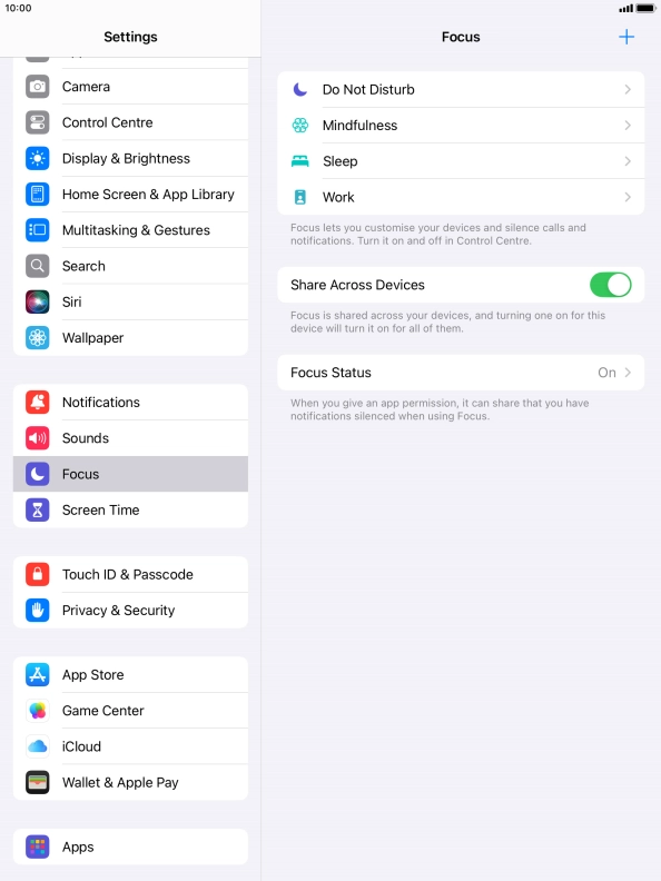 Press Do Not Disturb.