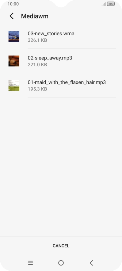 Press the required ring tones to hear them. Press the required ring tones to hear them.