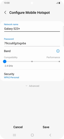 Press the field below 