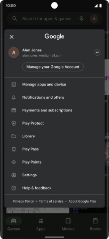 Press Manage apps and device.