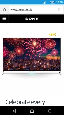 Press the address bar.