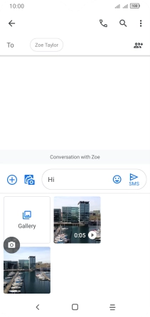 Press Gallery and go to the required folder.