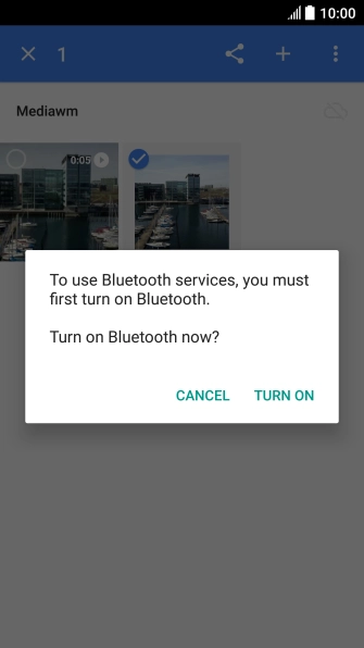If Bluetooth is turned off, press TURN ON to turn it on.