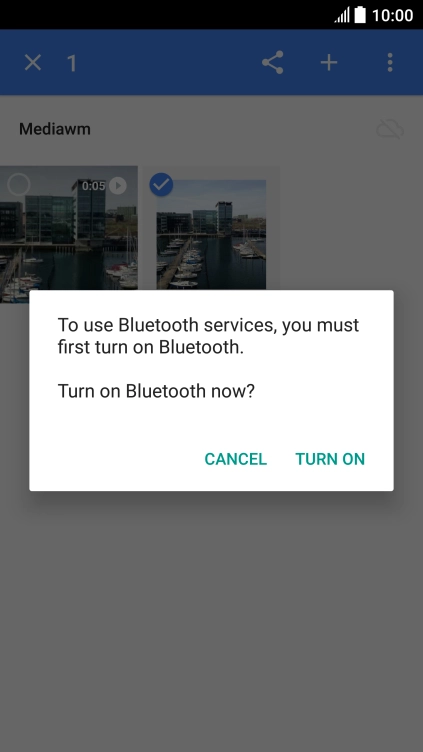 If Bluetooth is turned off, press TURN ON to turn it on.