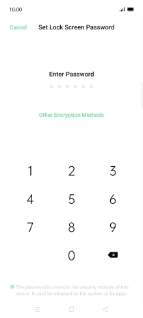 Press Other Encryption Methods.
