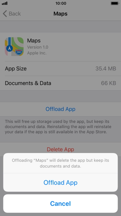 Press Offload App.