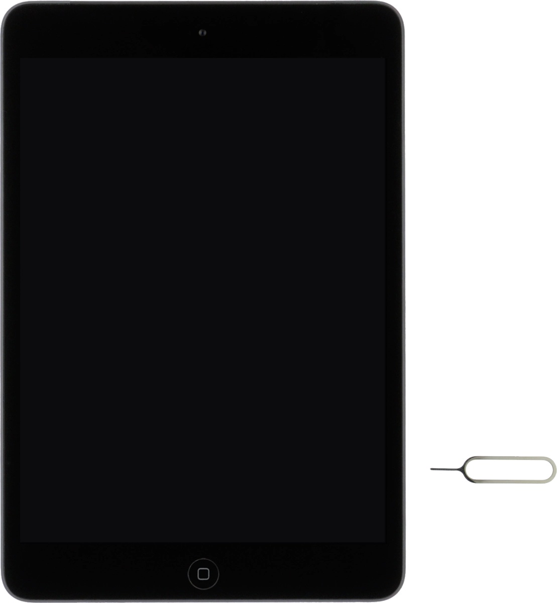 Find the opener for the SIM holder.