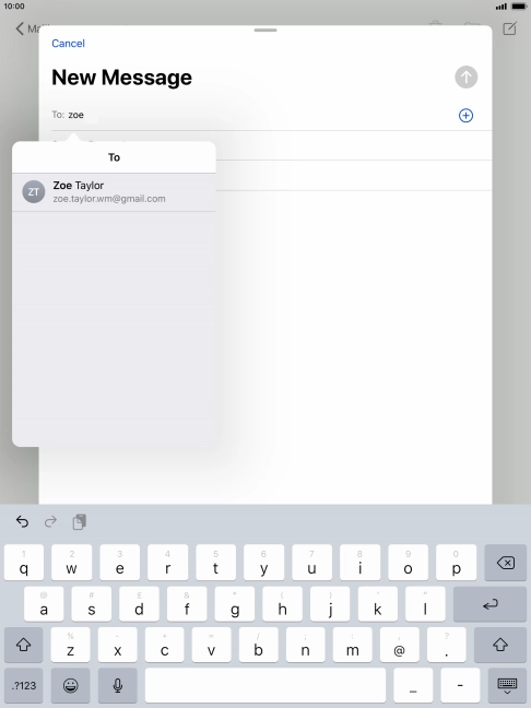 Press the required contact.