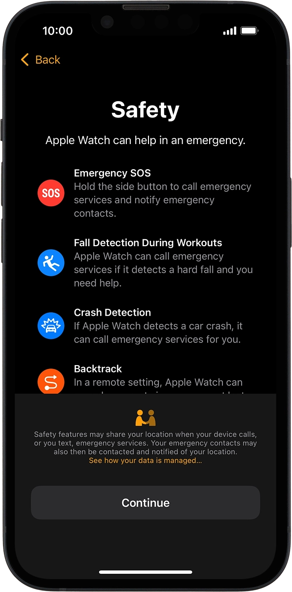 On your phone: Press Continue.