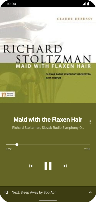 Press arrow right to go to the next audio file.