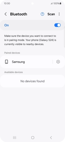 Press the Home key to return to the home screen.