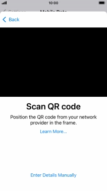Place the QR code you've received inside the phone camera frame to scan the code.