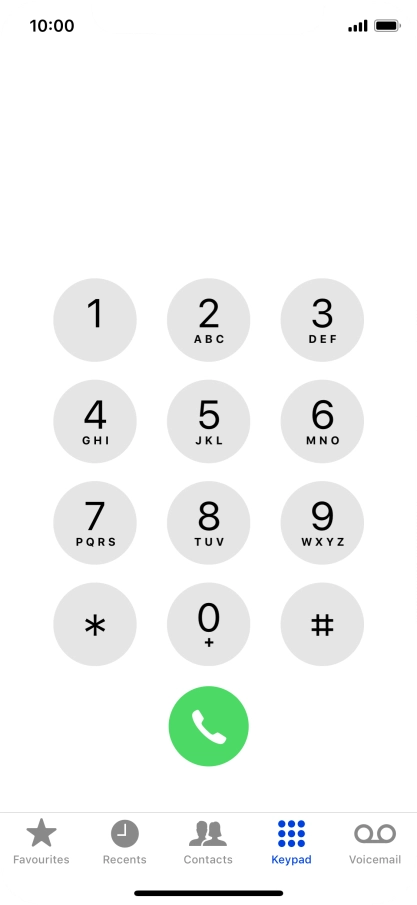 Press Keypad.