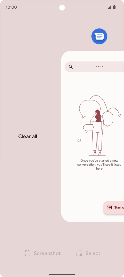 Press Clear all. Press Clear all.
