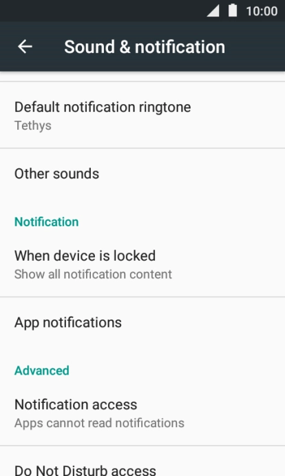 Press App notifications.