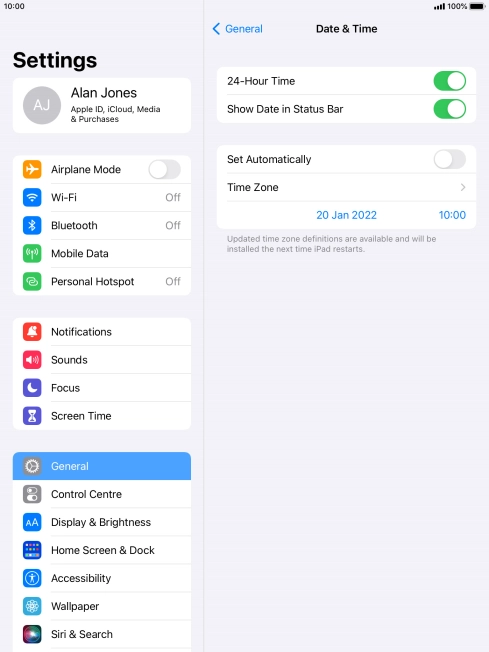 Press the indicator next to Press the indicator next to