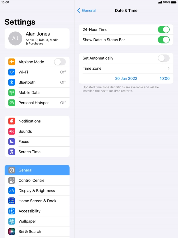 Press the indicator next to Press the indicator next to