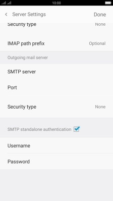 Press the field next to 