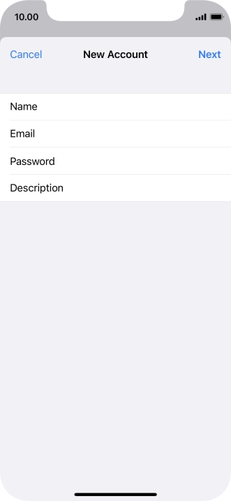 Press Description and key in the required name.