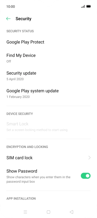 Press SIM card lock.