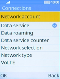 Select Network selection.