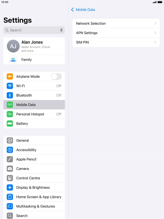 Press Network Selection.