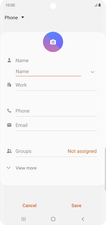 Press the address book drop down list.