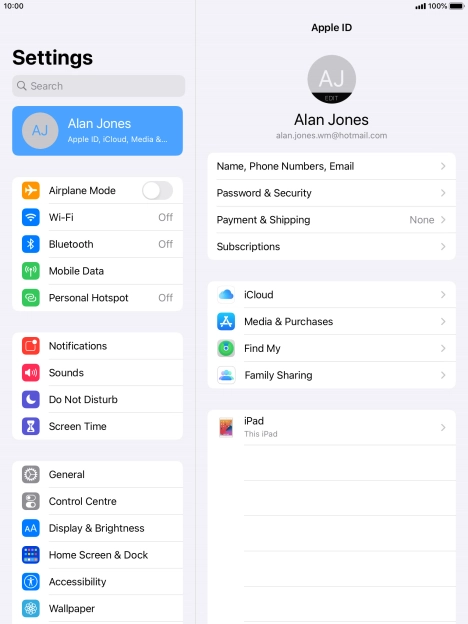 Press the Home key to return to the home screen.