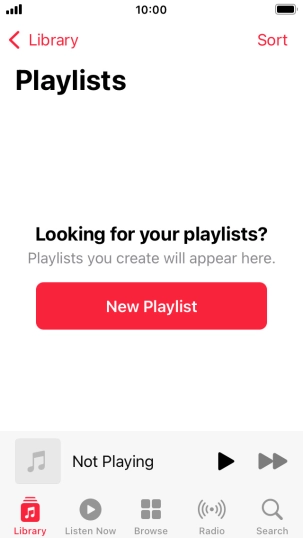 Press New Playlist. Press New Playlist.