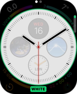 Turn the Digital Crown to change between the different designs.