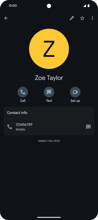 Slide your finger upwards starting from the bottom of the screen to return to the home screen.