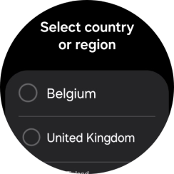Press the required region. Press the required region.