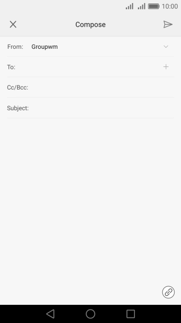 Press the search field and key in the first letters of the recipient's name.