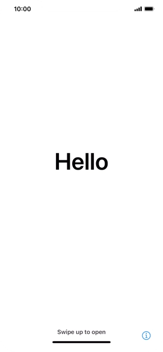 Slide your finger upwards starting from the bottom of the screen.