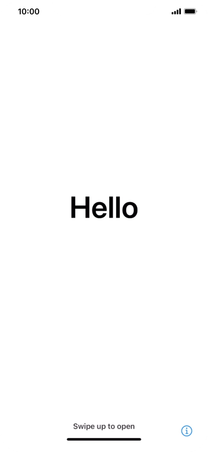 Slide your finger upwards starting from the bottom of the screen.