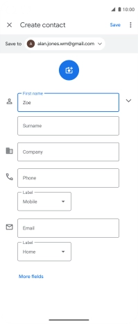 Press Surname and key in the last name.