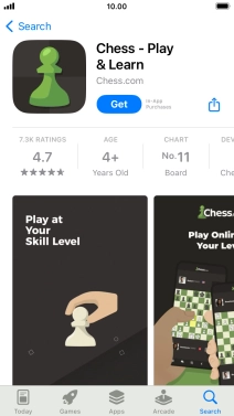Press Get and follow the instructions on the screen to install the app.