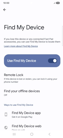 Press the Home key to return to the home screen.