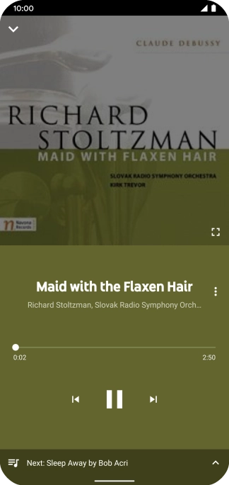 Press arrow right to go to the next audio file.
