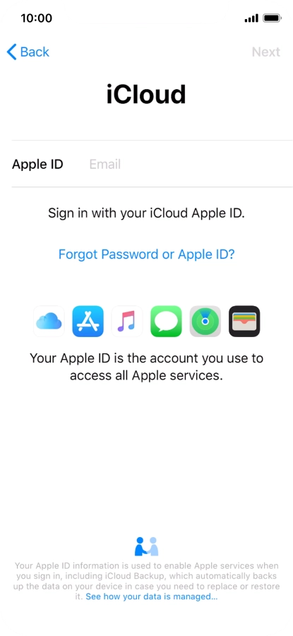 Press the field next to 
