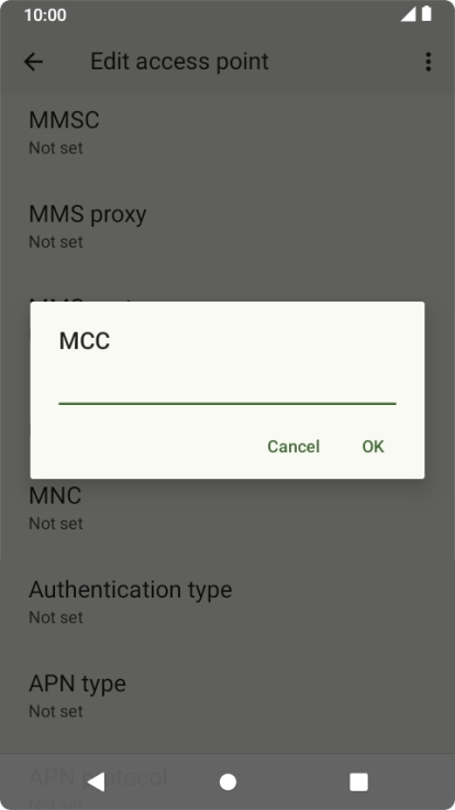 Key in 505 and press OK.