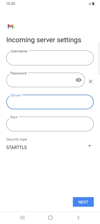 Press the field below 
