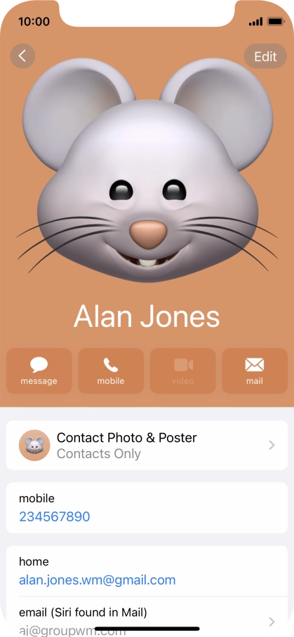 Slide your finger upwards starting from the bottom of the screen to return to the home screen.