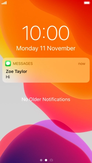 Press the required notification and follow the instructions on the screen to use the selected function.