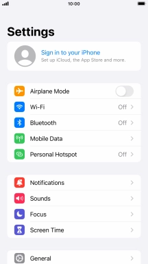 Press Sign in to your iPhone.