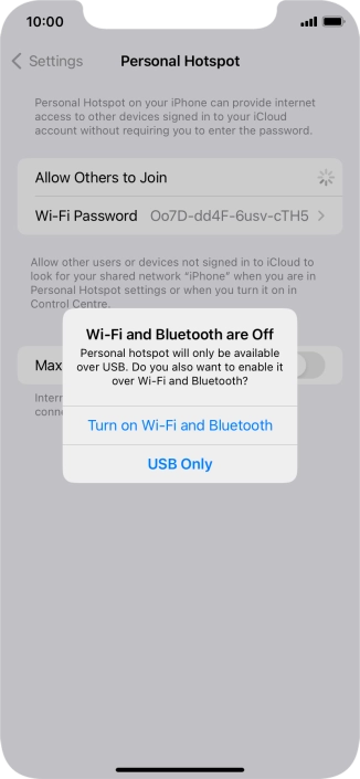 If Wi-Fi is turned off, press Turn on Wi-Fi and Bluetooth.