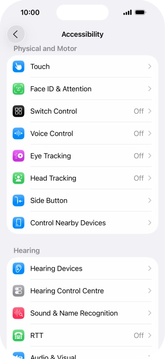 Press the required category below 